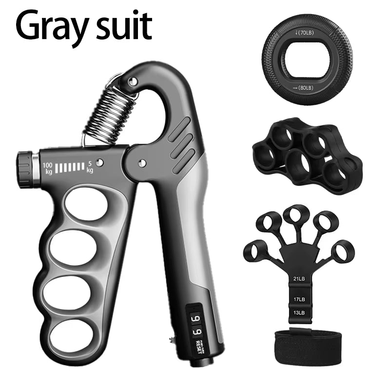 Adjustable Grip Strengthener for Muscle Recovery and Hand Exercise - Available in 5-60/100/150Kg